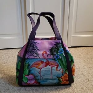 Flamingo Anuschka Purse w/ Tag Attached!